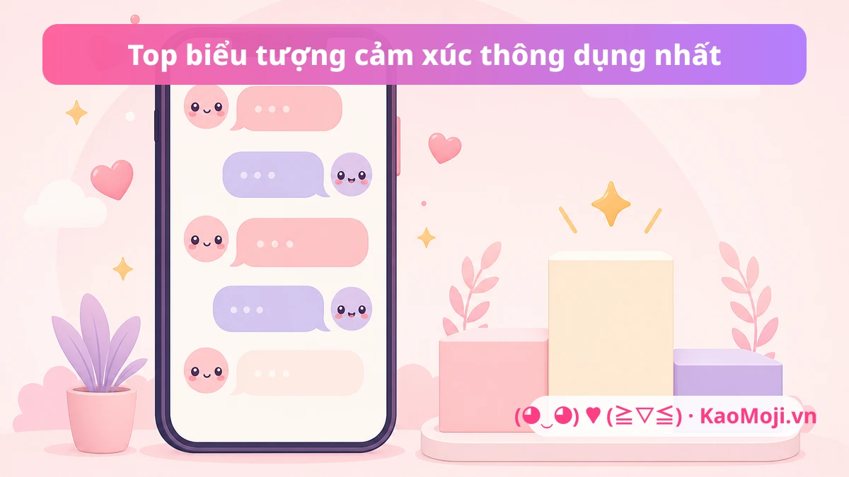 Bảng các biểu tượng cảm xúc thông dụng nhất bằng ký tự sắp xếp theo mức độ phổ biến