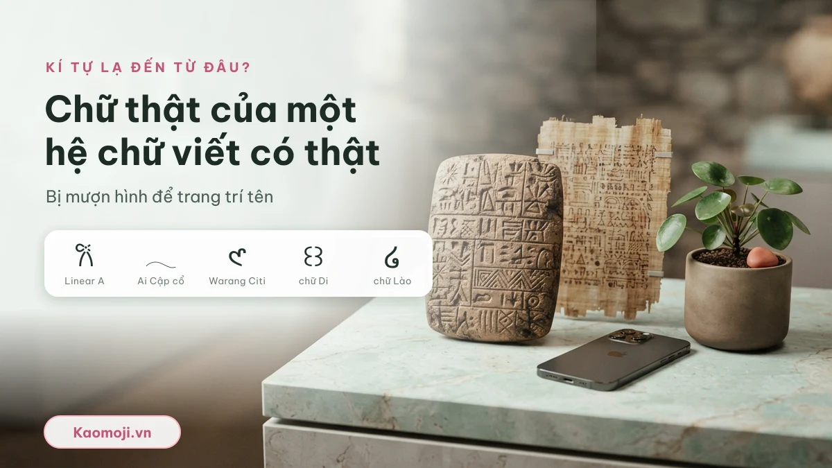 Kí tự lạ là gì: các ký hiệu Unicode từ chữ cổ được dùng trang trí tên và bio