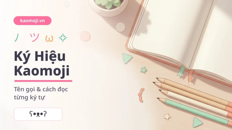 Ký Tự Tạo Kaomoji: Tên Gọi & Cách Đọc Từng Ký Hiệu