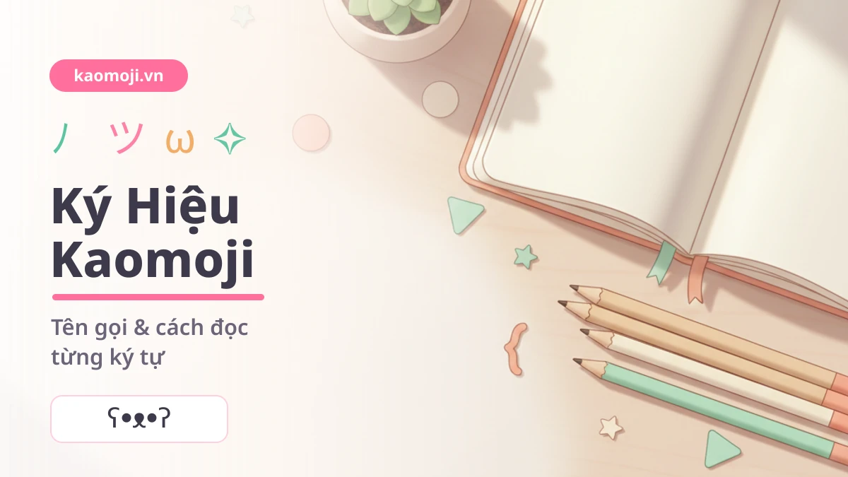 Ký tự tạo kaomoji: tên gọi và cách đọc từng ký hiệu